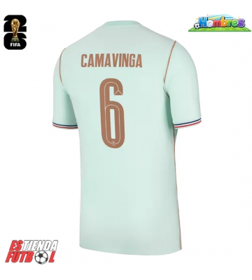 Francia Eduardo Camavinga #6 Segunda Equipación Mundial 2026 Manga Corta